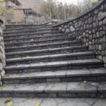 نصب سنگ لاشه سنگ مالون واجرای دیوار درپوش ستون آبنما آلاچیق آتشکده