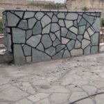 اجرای سنگ لاشه سنگ کف باغ  ویلا نمای ساختمان دیوار درپوش فروش سنگ لاشه