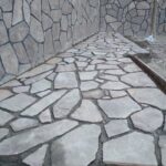 اجرای آبنما از سنگ لاشه اجرای دیوار از سنگ لاشه فروش سنگ ورقه ای