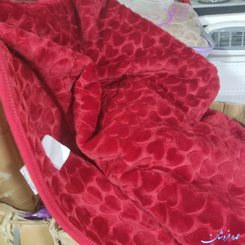 پتو دونفره گل برجسته قلبی تک رنگ و گلدار سورینا شرکت لیلیان بافت