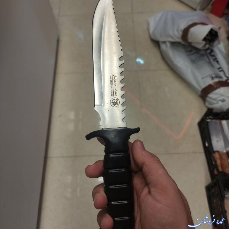 چاقو شکاری دسته پلاستیکی همراه غلاف