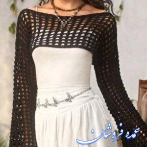 شراگ نیم تنه قلاب بافی