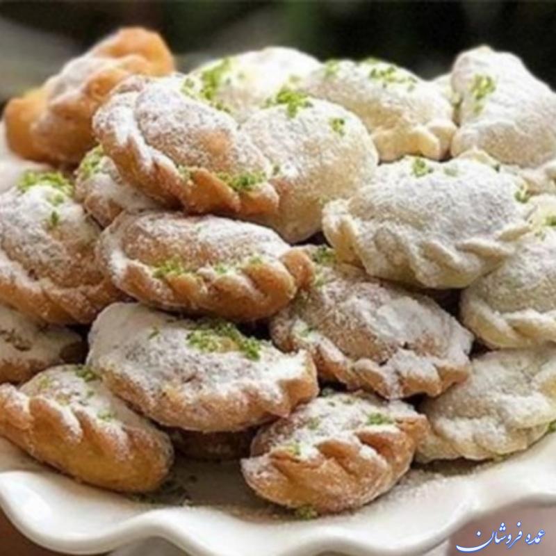 شیرینی قطاب دست پیچ