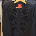 مانتو گل رز  مشکی