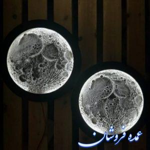 تابلو دکور ماه برجسته با نور