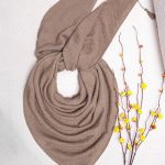 روسری نخی پلیسه ریز