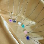 گردنبند قلبی شب تاب استیل ۲۳