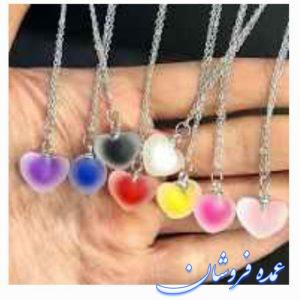 گردنبند قلبی شب تاب استیل ۲۳