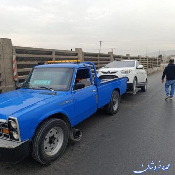 یدک کش فولادشهر به صورت شبانه روزی